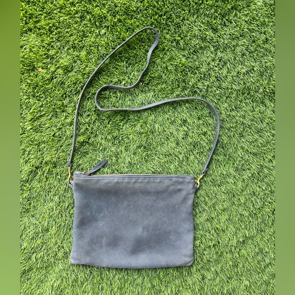 Sac Bretelle - Clare V Navy Suede Crossbody